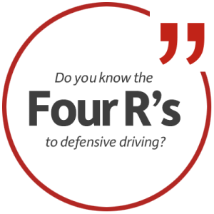 Graphic: Do you know the Four R's to defensive driving?