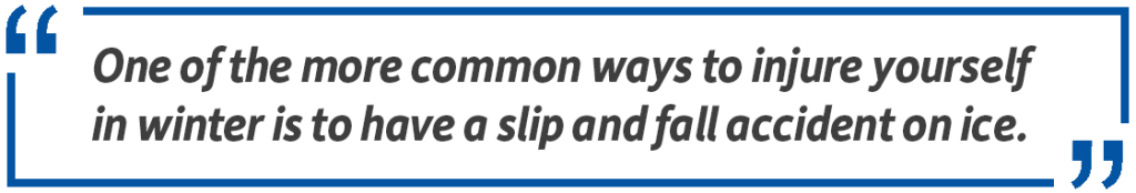 can you sue for slipping on ice in parking lot