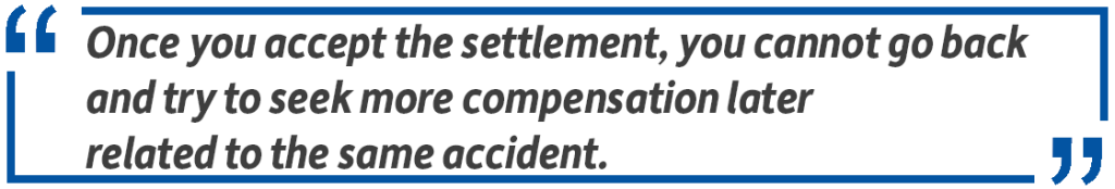 accept the settlement