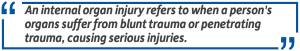 internal organ injury refers to