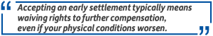 early settlement
