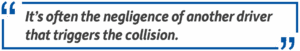 negligence of another driver