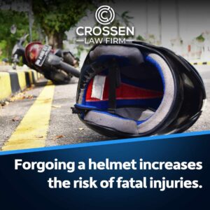 without a helmet