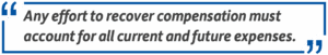 recovering compensation