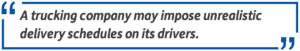 trucking company scheduels