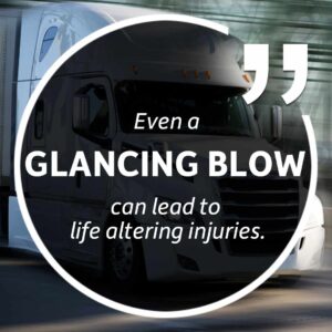 glancing blow