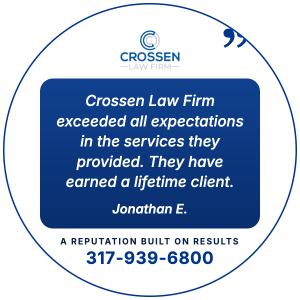 Client testimonial from Jonathan E.: Crossen Law Firm exceeded all expectations in the services they provided. They have earned a lifetime client.