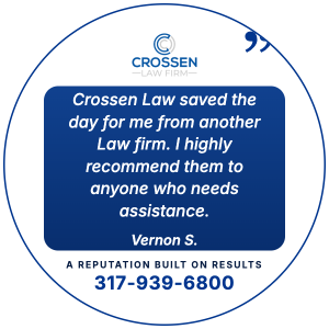 Client testimonial from Vernon S.: Crossen Law saved the day for me from another Law firm. I highly recommend them to anyone who needs assistance.