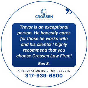 Client testimonial from Ben S.: Trevor is an exceptional person. He honestly cares for those he works with and his clients! I highly recommend that you choose Crossen Law Firm!!